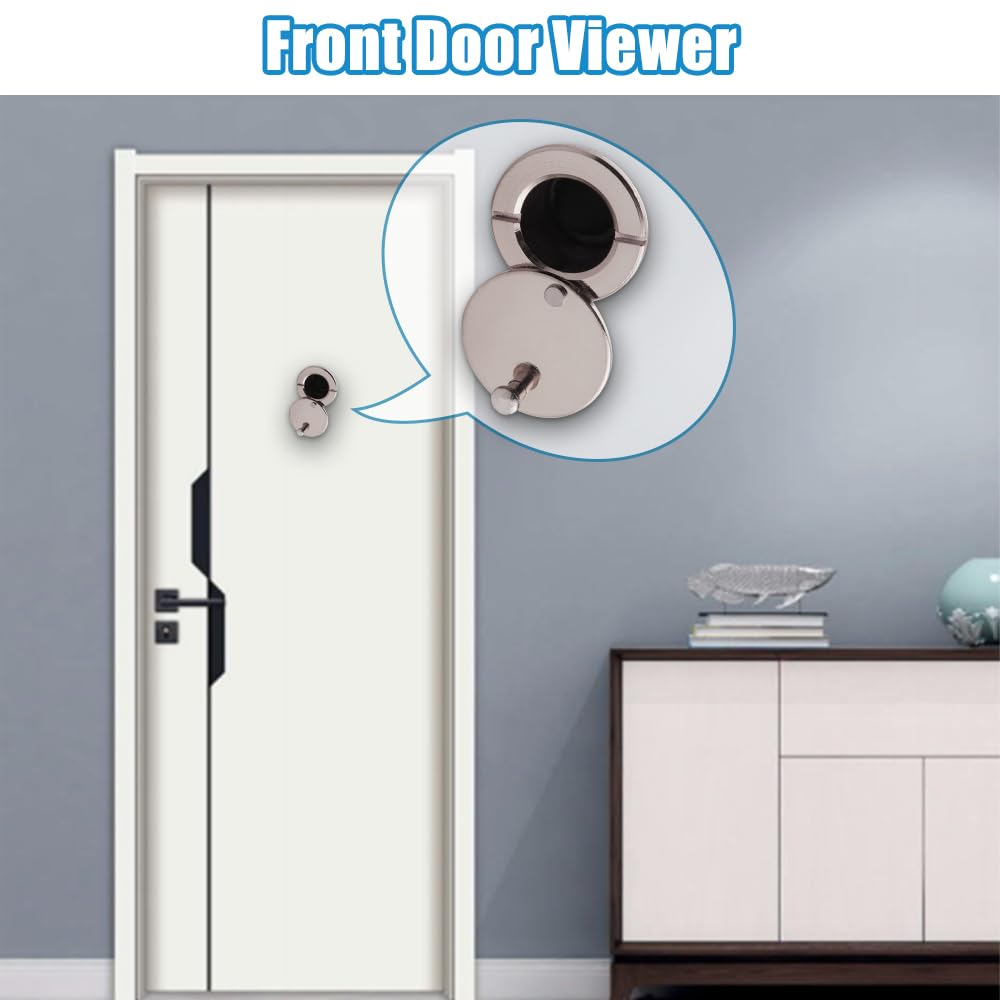 Tahikem Door Viewer Peephole, Door Viewers with 0.63inch/16mm Drill Bit Kit, Fits 1-3/8" To 2-1/4" Front Door - Image 4