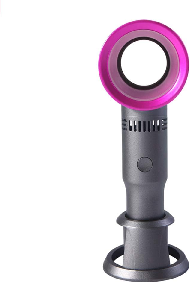 Mini Portable Handheld Bladeless Fan USB Rechargeable Leafless Cooling Fan Cooler with 3 Speed Level by Aiyouxi