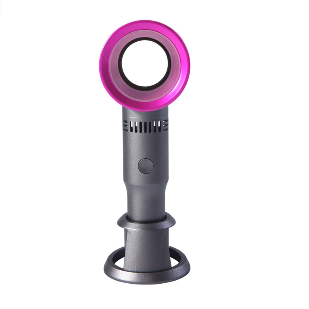Mini Portable Handheld Bladeless Fan USB Rechargeable Leafless Cooling Fan Cooler with 3 Speed Level by Aiyouxi
