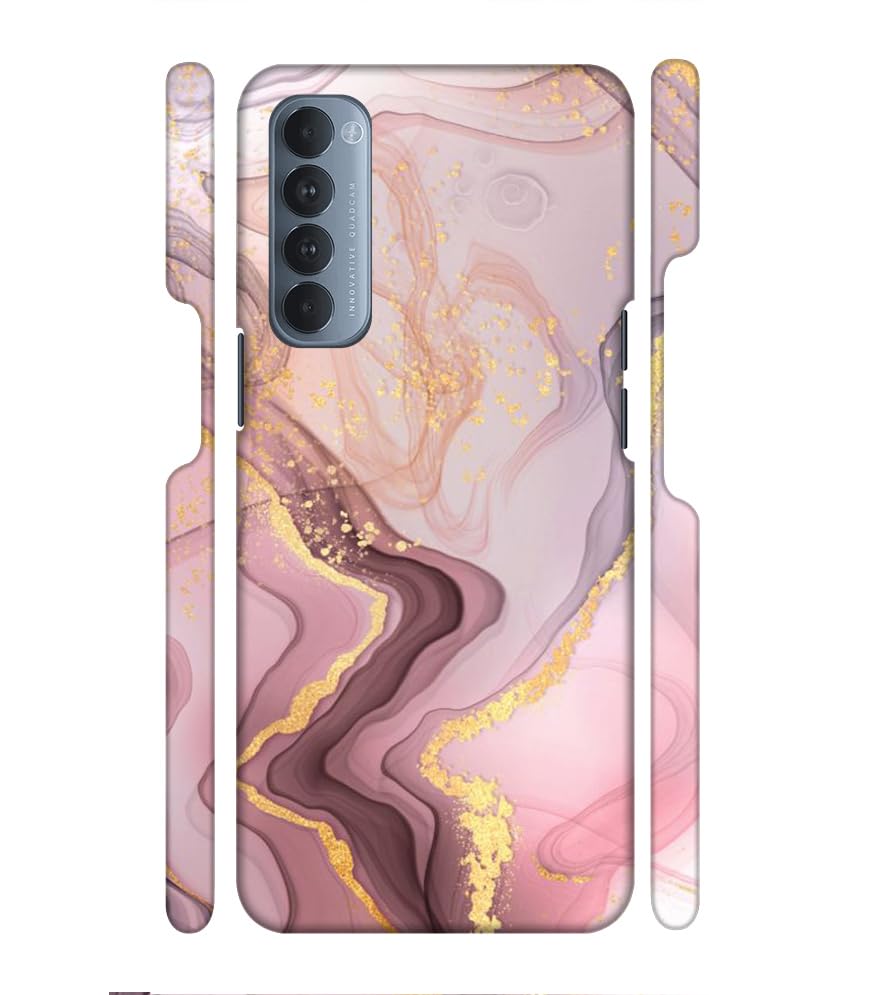 The Rocket Designer Multicolor Marble Effect Printed Hard Back case Cover for Oppo Rene 4 Pro/Oppo Reno 4 pro