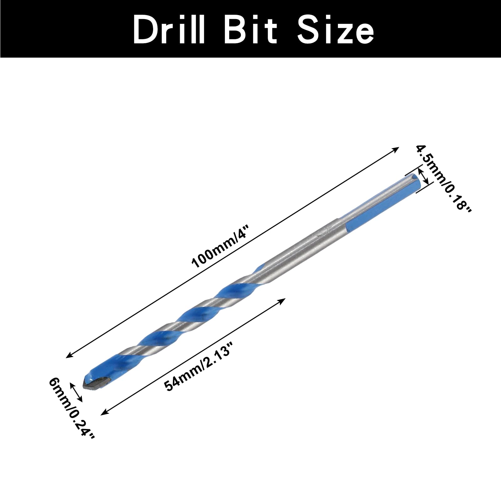 Masonry Drill Bits - 5 Pack for Drilling Stone & Brick -2 Masonry Drill Bits - 5 Pack for Drilling Stone & Brick -2