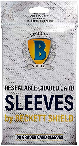 Beckett Shield Standard Size Card Sleeves â€“ Resealable Graded Card Sleeves 100CT â€“ MTG Card Sleeves are Smooth & Tough â€“ Compatible with Pokemon, Yugioh, & Magic The Gathering Card Sleeves