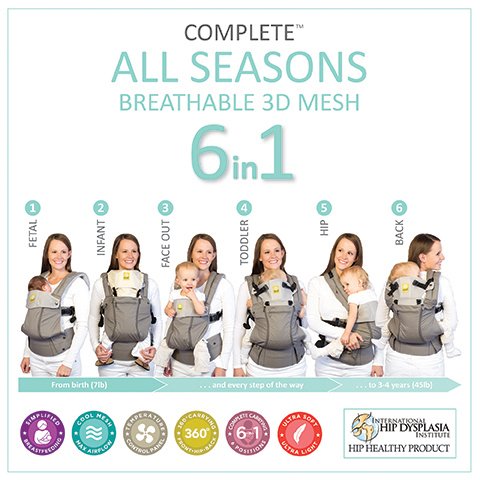 6 way baby carrier