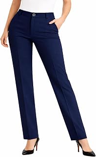 Navy Women’s High Waist Slim Fit Office Formal Wear Full Length Single Pleated Trouser Pant Price In India