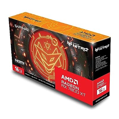 Sapphire 11330-01-20G Nitro+ AMD Radeon RX 7800 XT Gaming Graphics Card with 16GB GDDR6, AMD RDNA 3