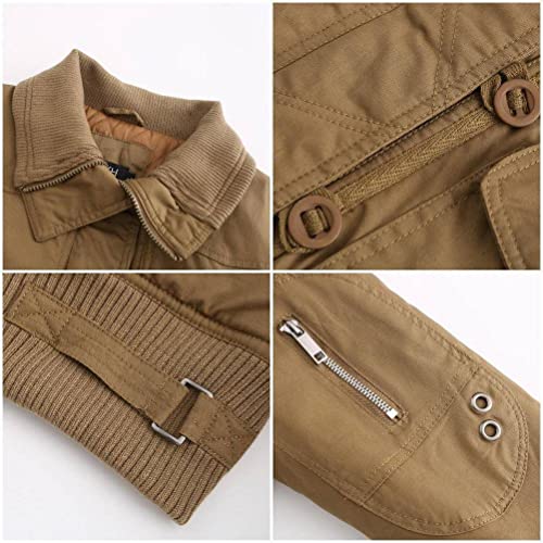 Casaco Acolchoado De Algodão Curto Feminino, Jaqueta Acolchoada Quente De Inverno, Jaqueta Acolchoad