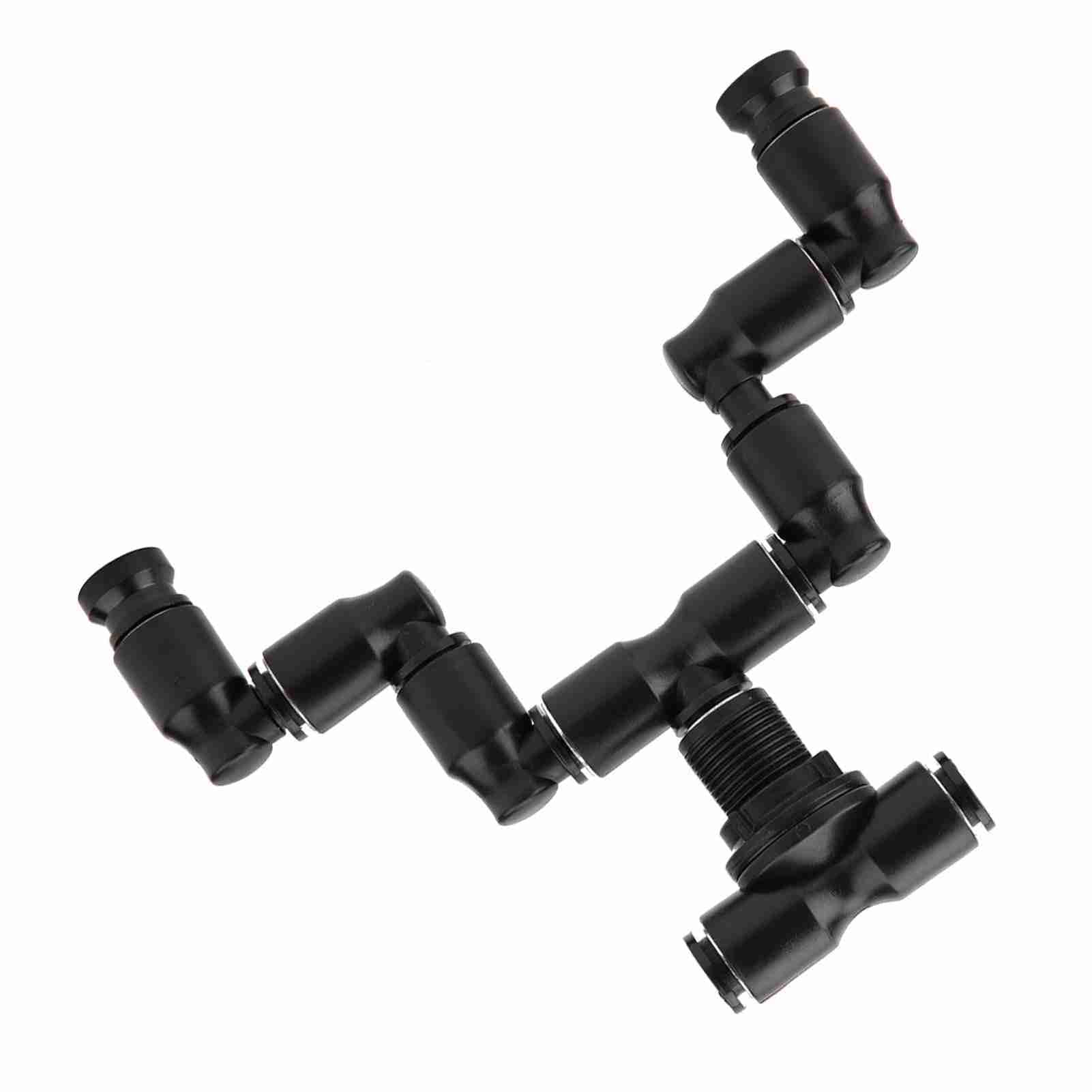 Yosoo Health Gear Reptiles Fogger Mist Sprinkler, Forest Tank 360 Acquario Regolabile Connect 1/4in Tub Pet Cooling System Pond Foggers