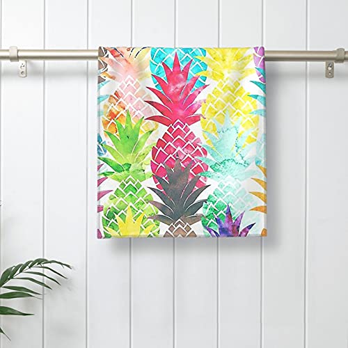 Xwqwer Hawaiian Tropical Pineapple Hand Towels Ultra Soft Highly Absorbent Bathroom Towel， Multipurpose Kitchen Dish Guest Towel For Gym, Hotel, Spa And Home Decor(27.5 X 12 In) #TOP4