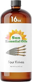 Sun Essential Oils – 16 oz Four Knives Essential Oil Blend with Eucalyptus, Clove, Rosemary, Lemon & Cassia – Spicy Scent for Diffuser, Skin, Candle Making, Cleaning, DIY & More