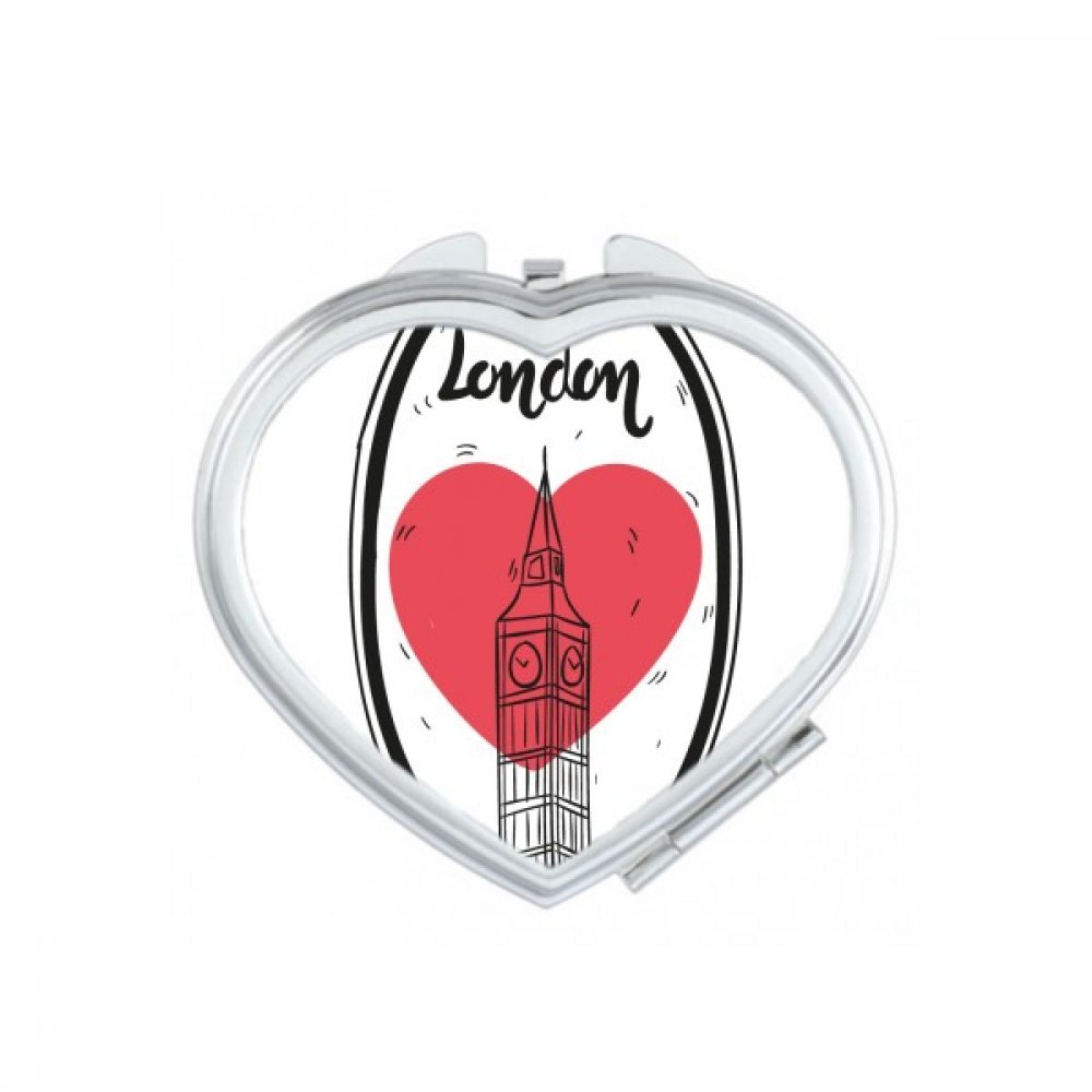 Miroir compact Big Ben Love Heart emportez la magie de Londres avec vous