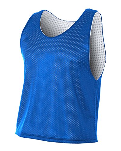 A4 Sportswear Royal Blue/White Youth Large Reversible Jersey Pinnies