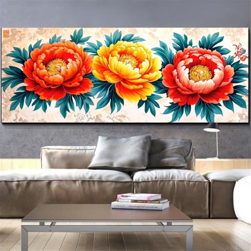 Point de croix kit diamond painting fleur artisanat 40x80