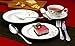 Lorenzo 57 Piece Elegant Bone China Service for 8 Viola Dinnerware Sets, Silver