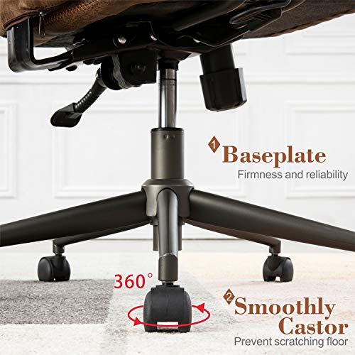 Ovios B0834SCMGQ Ergonomic Office Chair Home Office Desk Chair Modern Computer Chair High Back Lumbar Support Executive Height Adjustable Rolling Swivel Task Chair thumb #6