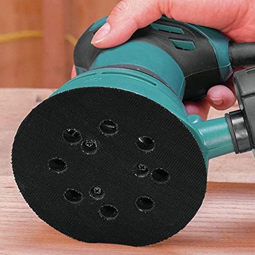 Poweka 743081-8 Backing pad for Compatible with Makita Random Orbit Sander 5-inch Dia 8 Hole Round Backing Pad Hook and Loop Replacement Part (2 pc)