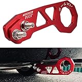 EIOUMAX Rear Tow Towing Hook for Universal Car Auto Trailer Ring Aluminum Racing Trailer Hook Red