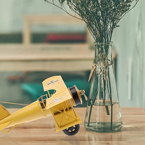 Maquetas de aviones antiguos figuras de metal coleccionables y decoración de escritorio 5