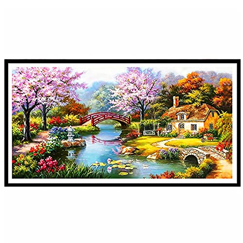 Peinture Diamant 5D Cabane Forestière en strass cristal pour adulte