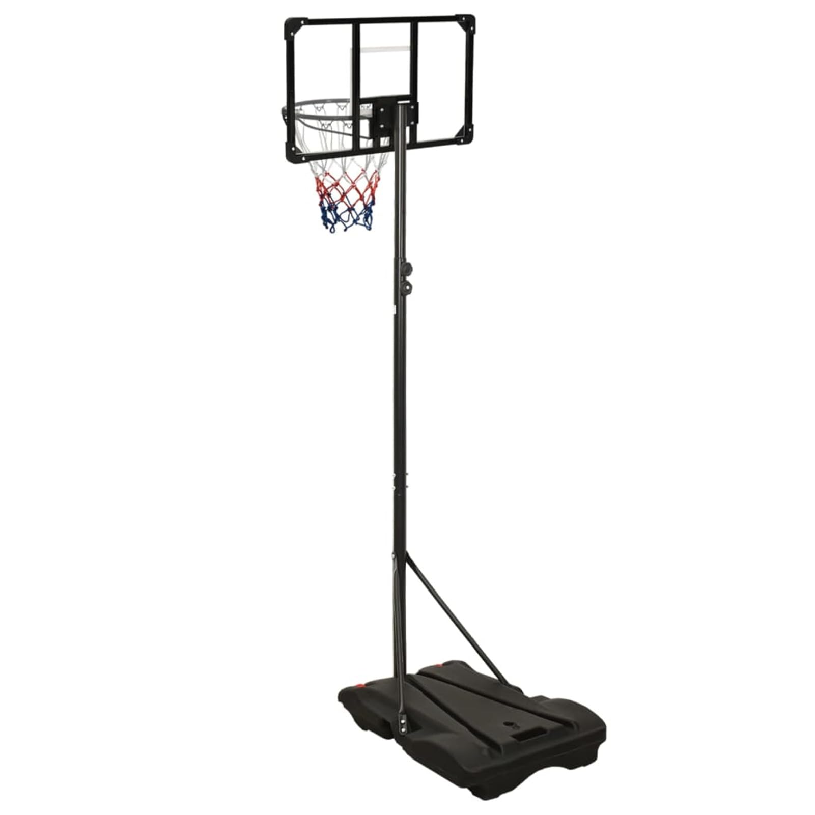 ShGaxin Kosz do koszykówki, kosze na strąki, obręcz do koszykówki, kosz zewnętrzny, kosz ścienny, przezroczysty poliwęglan 216-250 cm