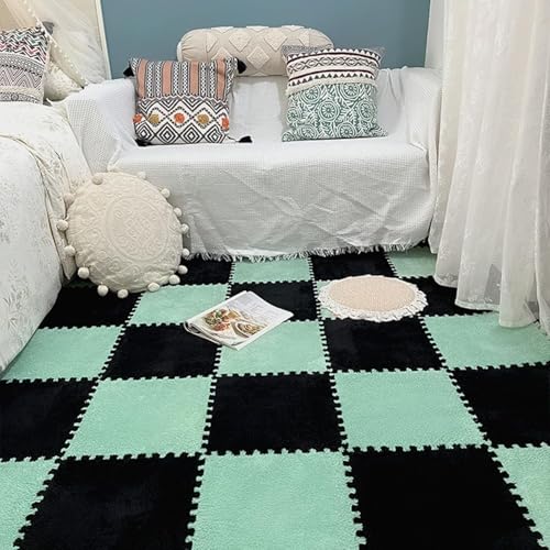 MekUk 36�s�[�X �t�H�[���p�Y���}�b�g �����`�A���V���M�[���O �J�b�g�\ ����~�ߘA��(Mint Green+Black)