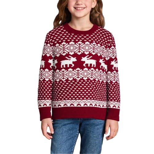 Pull de Noël pour enfant idéal pour les photos de famille au coin du feu
