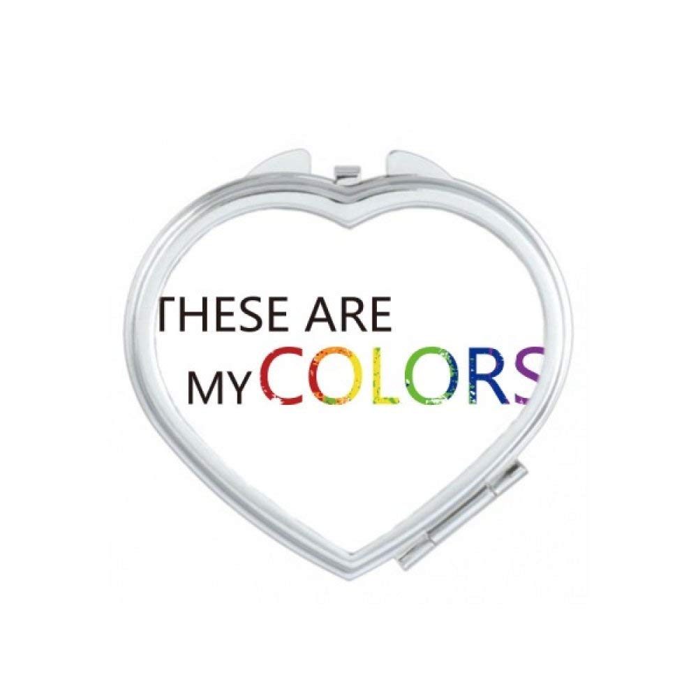 Miroir compact LGBT maquillage portable à la main mignon petit miroir de poche