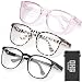 OXG 3 Pack Safety Glasses Anti Fog, Blue Light Blocking Protective Eyewear