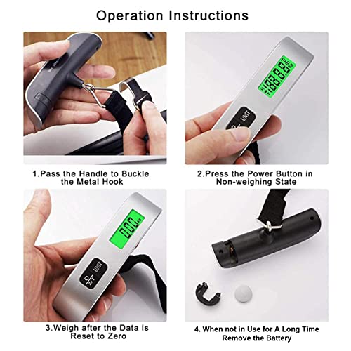 Balança Digital Para Bagagem Balança Para Malas Com Display LCD Balança De Bagagem Malas Para Viagem