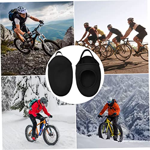 Cubiertas para punta de zapatillas de ciclismo, térmicas, impermeables y cortaviento, 1 par miniatura 3