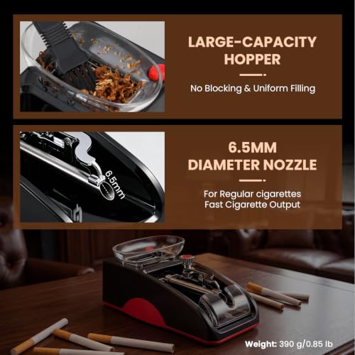 Image of NEWTRY Cigarette Rolling Machine, Electric Automatic Injector for Tobacco