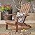Christopher Knight Home Cara Outdoor Foldable Acacia Wood Adirondack Chair, Dark Brown Finish