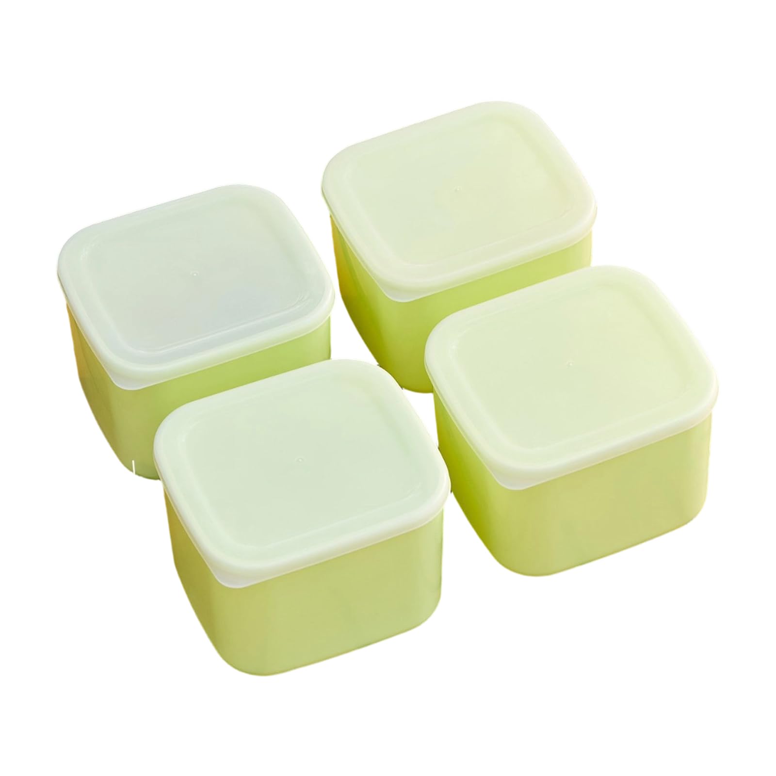 Tsophreniq 4 Pack Food Storage Boxes for Outdoor Camping Kitchen Home Lunch Safe Leakproof Stackable Dishwasher Safe Food Boxes
