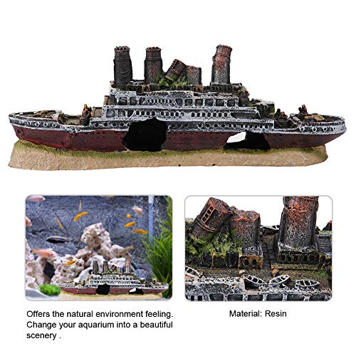 Regun-Aquarium-Decor-Thematic-Ornaments-Titanic-Lost-Wrecked-Boat-Ship-Aquarium-Decoration-Ornament-Wreck-Ornaments-for-Freshwater-Saltwater-Aquarium-Betta-FIsh-Decorations