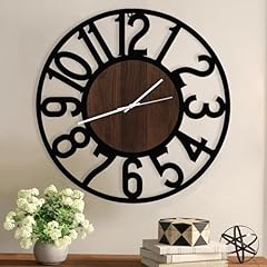 Wall Clocks for Living Room Decor, 24 inches Large Wall Clocks,Silent,Non Ticking,Battery Operated
