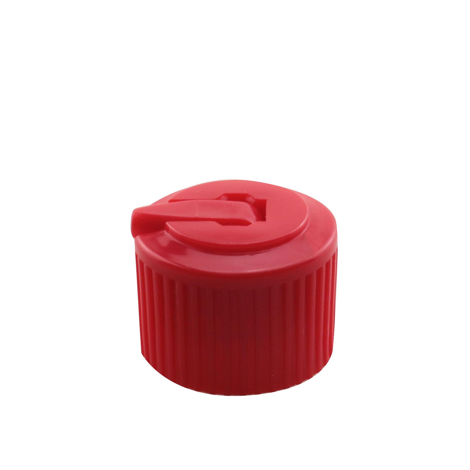 JCBIZ 15PCS 24 Teeth 410 Tip Plastic Red Abrasive Bottle Cap Diluent Dispensing Reusable Flip Top Cap For Shampoo Lotion Moisturizer Replacement