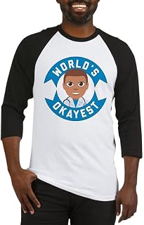 CafePress Emoji Worlds Okayest Doctor Baseball Shirt
