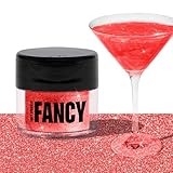 Fancy Sprinkles V-Day Ruby Red Premium Edible Glitter, 100% Edible Glitter for Sparkling Food & Drinks No Taste or Texture (4gm)
