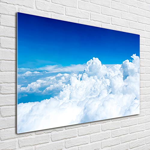 Tableau en verre acrylique de qualité premium avec impression nubes haute définition