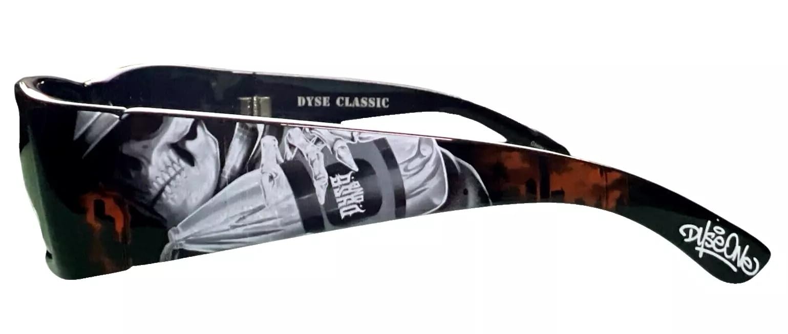 Authentic Shades Pouring Honor Skull City Sunglasses California Lowrider Locs Style