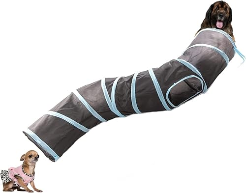 Miniatura 3 de AEGWYNNR Túnel de juguete para perros pequeños, túnel de juego plegable para perros pequeños y medianos, juguete de parque infantil, carrera de