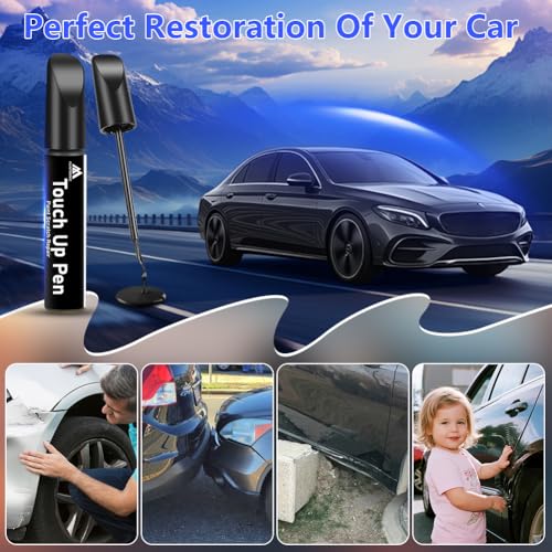 flintronic LY9T/OE Lackstift Schwarz, 12 ML Metallic Ausbesserungsfarbe Exakte Übereinstimmung, Chips Kratzerv Ausbesserung von Kratzern und Abplatzungen, für Au-di A3/A4L/A5/Q2L/Q3/Q5/Q5L (Schwarz)