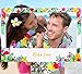 Large Size Luau Photo Booth Props Frame Party Supplies Decorations - for Hawaiian Tropical Tiki Birthday Baby Bridal Wedding Shower (Assembly Needed)
