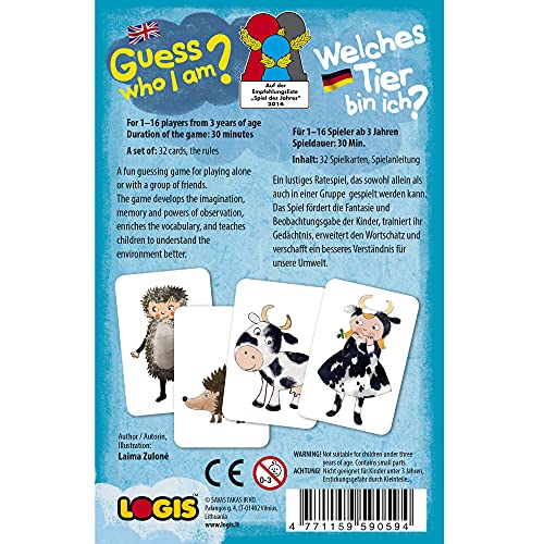 Das Brettspiele WELCHES Tier Bin ICH ? I Spielen und Lernen Für Kinder, Lernspiel Für 1 bis 16 Spieler ab 3 Jahren I Das… – Bild 3