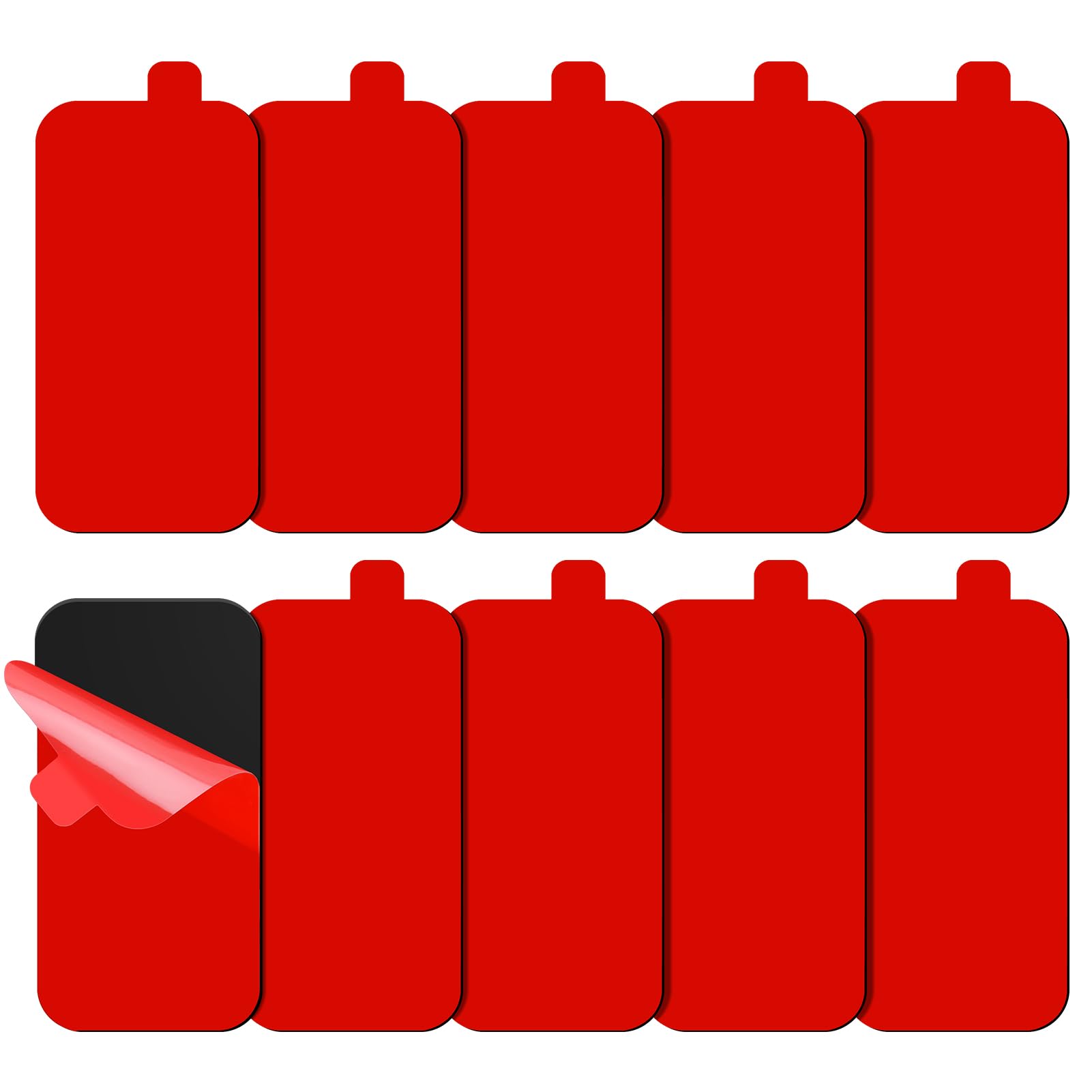 FIXCHORD Doppelseitiges Klebepads Extra Stark, 10St Doppelseitiges Klebeband, Klebepads Doppelseitig, Montageband, Wasser & Temperaturbeständig für Autos, Häusern und Büros, Action-Kameras 50 * 25mm