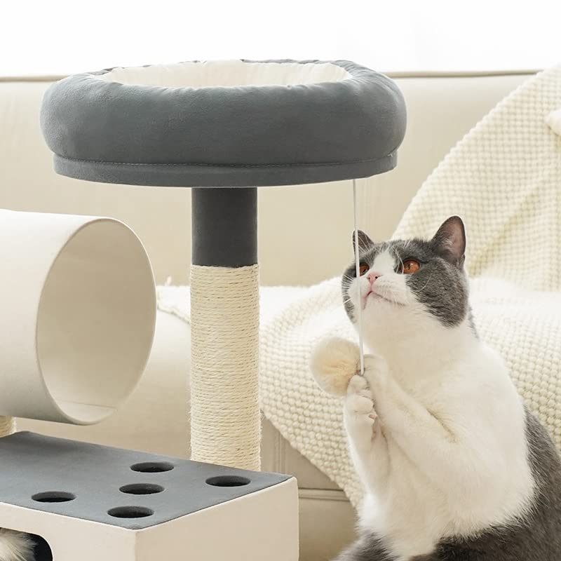 Centro de Actividades para Gatos Marco de Escalada for Gatos, Arena for, árbol for, un Juguete for, Tabla for rascar sisal, pequeña Columna for, Marco for Villa Cat