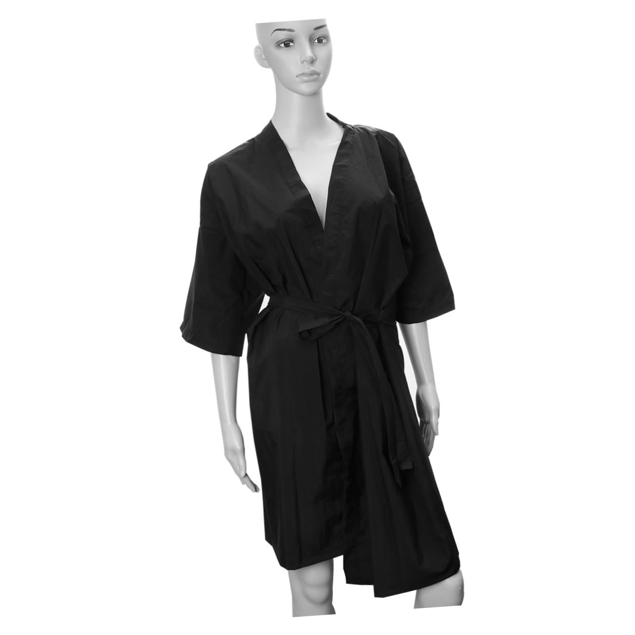 Ipetboom Spa Salon Gown Versatile Hairdressing Clothes and Beauty Center Costume for Daily Use for and Salon Services Black