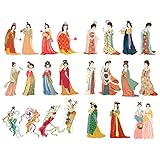 Seasonstorm レトロ中国の唐朝の美 プレカット 文房具装飾 ハッピー プランナーステッカー スクラップブック 日記 粘着ペーパー フレーク