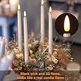 IMAGE Flameless Rechargeable Taper Candles, 12 Pack - 11-Inch LED Candles with Remote, Timer & 325ft Fishing Line for Wedding Christmas Home Decor - Image 6