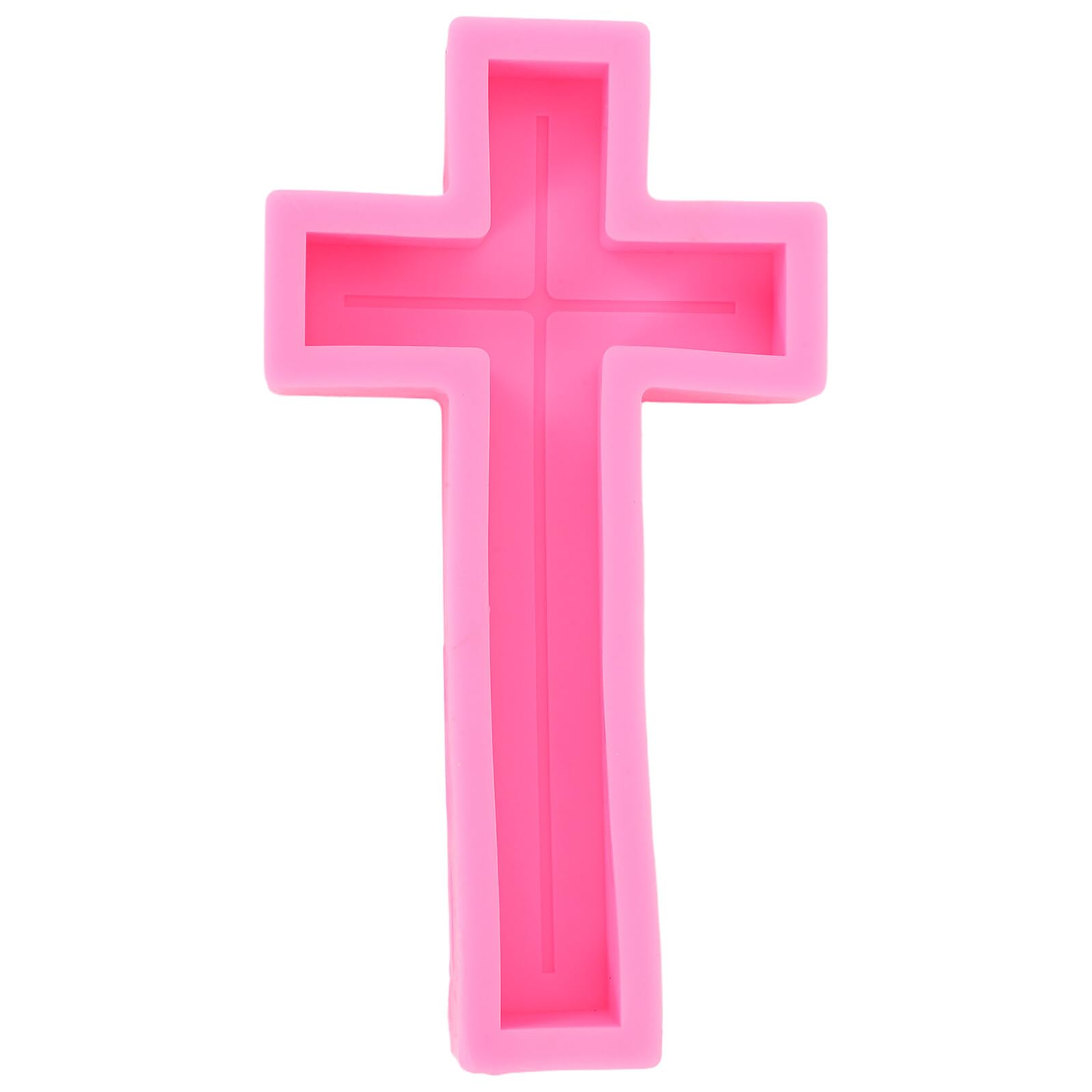 SUPVOX Stampo in Silicone a Forma di Croce 33 CM per Candele e Saponi Flessibile e Resistente alle Alte Temperature Multiuso per Resina Epossidica e Creazioni Fai-da-Te Religiose