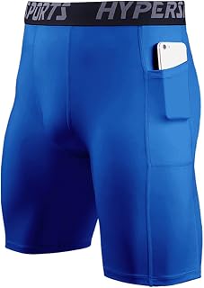 Men's Compression Shorts, Sports Cool Dry Baselayer, Stretchy Soft, Tights Athletic Base Layer Underwear, for Running,Training, Workout, Gym